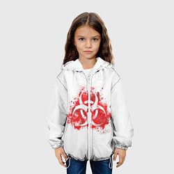Куртка с капюшоном детская Plague Inc, цвет: 3D-белый — фото 2