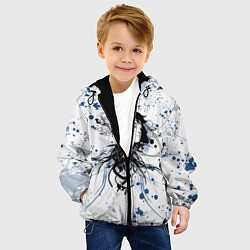 Куртка с капюшоном детская Призрак в доспехах, цвет: 3D-черный — фото 2