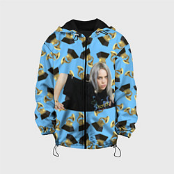 Куртка с капюшоном детская Billie Eilish Grammy, цвет: 3D-черный