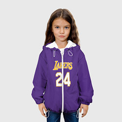 Куртка с капюшоном детская Los Angeles Lakers Kobe Brya, цвет: 3D-белый — фото 2