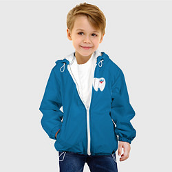 Куртка с капюшоном детская Стоматолог, цвет: 3D-белый — фото 2