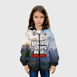 Куртка с капюшоном детская GTA ONLINE, цвет: 3D-черный — фото 2
