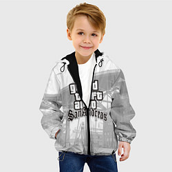 Куртка с капюшоном детская GTA SanAndreas, цвет: 3D-черный — фото 2