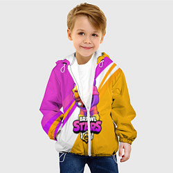Куртка с капюшоном детская Brawl stars Sandy, цвет: 3D-белый — фото 2