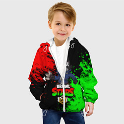 Куртка с капюшоном детская Brawl Stars Crow, цвет: 3D-белый — фото 2