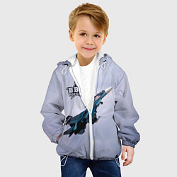 Куртка с капюшоном детская ВВС России, цвет: 3D-белый — фото 2