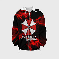 Куртка с капюшоном детская UMBRELLA CORP, цвет: 3D-белый