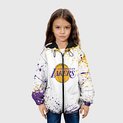 Куртка с капюшоном детская LA LAKERS, цвет: 3D-черный — фото 2