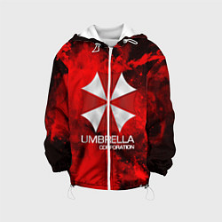 Куртка с капюшоном детская UMBRELLA CORP, цвет: 3D-белый