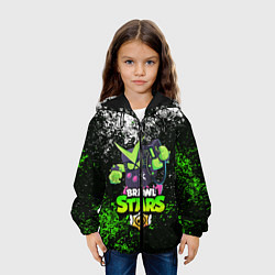 Куртка с капюшоном детская BRAWL STARS VIRUS 8-BIT, цвет: 3D-черный — фото 2