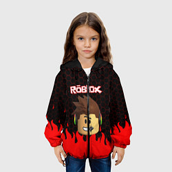 Куртка с капюшоном детская ROBLOX, цвет: 3D-черный — фото 2