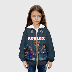 Куртка с капюшоном детская ROBLOX, цвет: 3D-белый — фото 2
