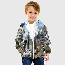 Куртка с капюшоном детская HEROES, цвет: 3D-белый — фото 2