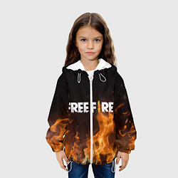 Куртка с капюшоном детская FREE FIRE, цвет: 3D-белый — фото 2