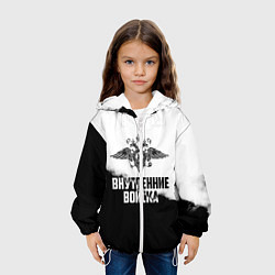 Куртка с капюшоном детская Внутренние Войска, цвет: 3D-белый — фото 2
