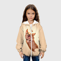 Куртка с капюшоном детская КОРГИ, цвет: 3D-белый — фото 2