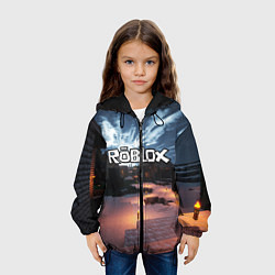 Куртка с капюшоном детская ROBLOX, цвет: 3D-черный — фото 2