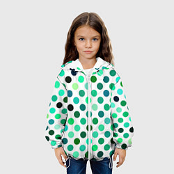 Куртка с капюшоном детская Горох, цвет: 3D-белый — фото 2