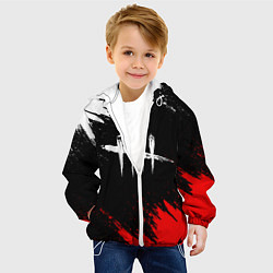 Куртка с капюшоном детская DEAD BY DAYLIGHT, цвет: 3D-белый — фото 2