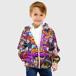 Куртка с капюшоном детская BRAWL STARS SANDY, цвет: 3D-белый — фото 2