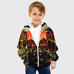 Куртка с капюшоном детская Ария, цвет: 3D-белый — фото 2