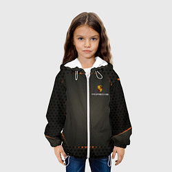 Куртка с капюшоном детская PORSCHEспина, цвет: 3D-белый — фото 2