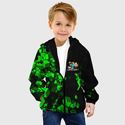 Куртка с капюшоном детская MINECRAFT, цвет: 3D-черный — фото 2