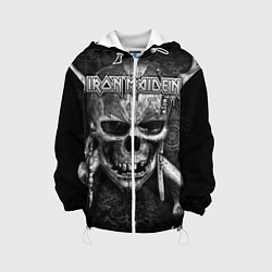 Куртка с капюшоном детская Iron Maiden, цвет: 3D-белый