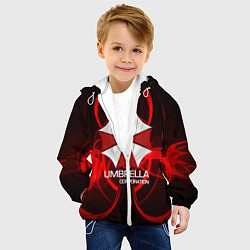 Куртка с капюшоном детская Umbrella Corp, цвет: 3D-белый — фото 2
