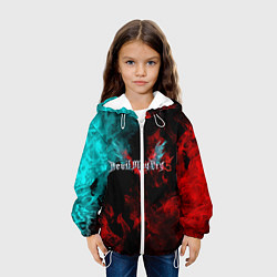 Куртка с капюшоном детская DEVIL MAY CRY, цвет: 3D-белый — фото 2