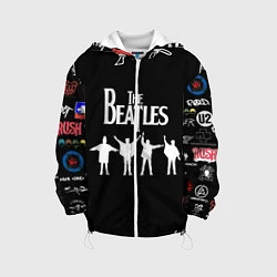 Куртка с капюшоном детская Beatles, цвет: 3D-белый