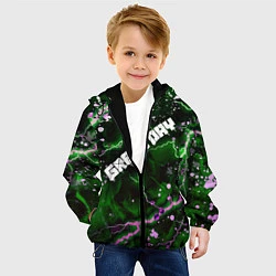 Куртка с капюшоном детская GreenDay, цвет: 3D-черный — фото 2
