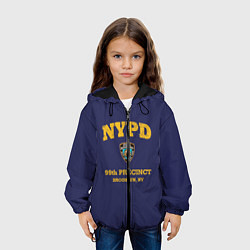 Куртка с капюшоном детская Бруклин 9-9 департамент NYPD, цвет: 3D-черный — фото 2