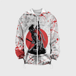 Куртка с капюшоном детская SEKIRO SHADOW DIE TWICE, цвет: 3D-белый
