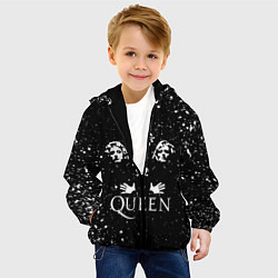 Куртка с капюшоном детская QUEEN, цвет: 3D-черный — фото 2