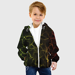 Куртка с капюшоном детская Background, цвет: 3D-белый — фото 2