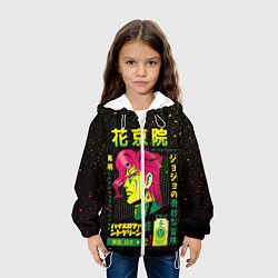 Куртка с капюшоном детская Приключения ДжоДжо, цвет: 3D-белый — фото 2