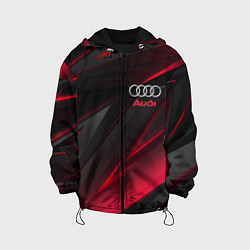 Куртка с капюшоном детская AUDI, цвет: 3D-черный