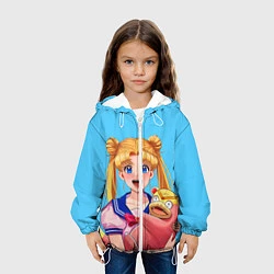 Куртка с капюшоном детская СЕЙЛОР И СЛОУПОК, цвет: 3D-белый — фото 2