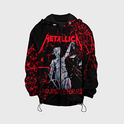 Куртка с капюшоном детская Metallica, цвет: 3D-черный