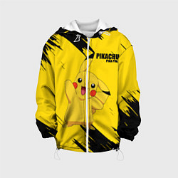 Куртка с капюшоном детская PIKACHU: PIKA PIKA, цвет: 3D-белый
