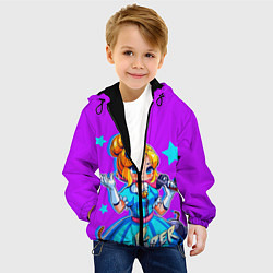 Куртка с капюшоном детская PIPER, цвет: 3D-черный — фото 2