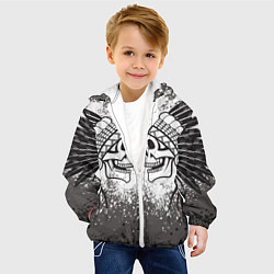 Куртка с капюшоном детская Шаманы, цвет: 3D-белый — фото 2
