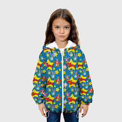 Куртка с капюшоном детская Багз Банни паттерн, цвет: 3D-белый — фото 2