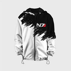 Куртка с капюшоном детская MASS EFFECT N7, цвет: 3D-черный