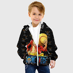 Куртка с капюшоном детская One Piece, цвет: 3D-белый — фото 2