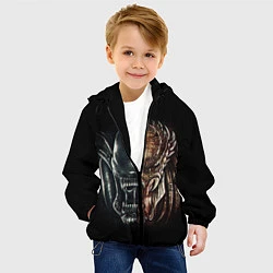 Куртка с капюшоном детская PREDATOR, цвет: 3D-черный — фото 2