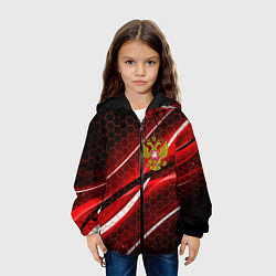 Куртка с капюшоном детская РОССИЯ, цвет: 3D-черный — фото 2