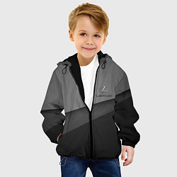 Куртка с капюшоном детская Lexus, цвет: 3D-черный — фото 2