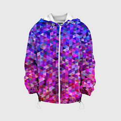 Детская куртка Треугольники мозаика пиксели